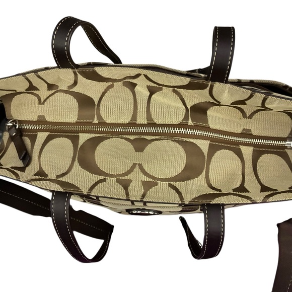 Coach Lurex Signature C X-Large Diaper Tote - Picture 8 of 14